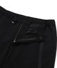 COVERNAT White Brushed Synthetic Fiber Regular Fit Pants Black