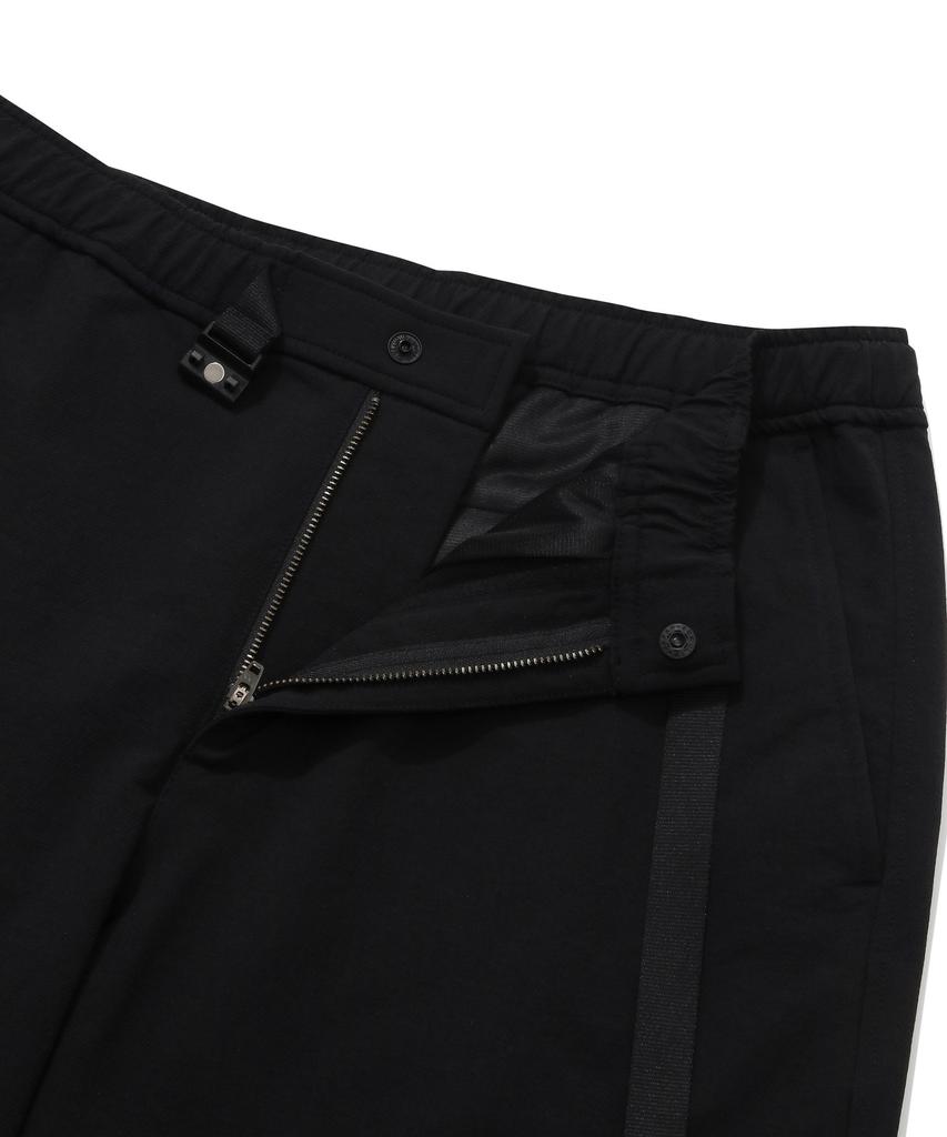 COVERNAT White Brushed Synthetic Fiber Regular Fit Pants Black