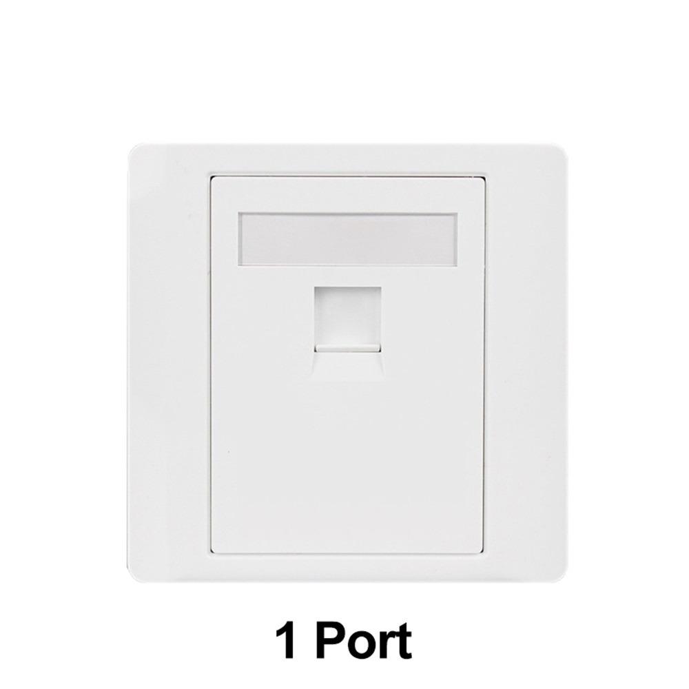 1Pcs CAT5E CAT6 CAT6A CAT7 CAT8 RJ45 Socket Outlet  Home Office Network