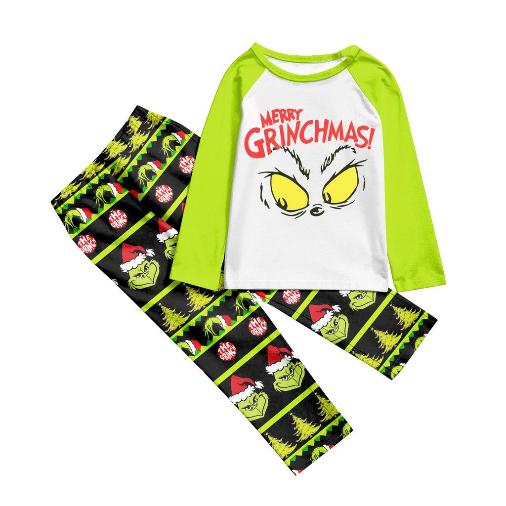 Christmas Family Matching Sets Pajamas, Loungewear Outfits,Family Matching Long Sleeve Tops+Pants Set