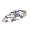 Natural Tanzanite Gemstone 925 Solid Sterling Silver Jewelry Ring Size 9 i1f89