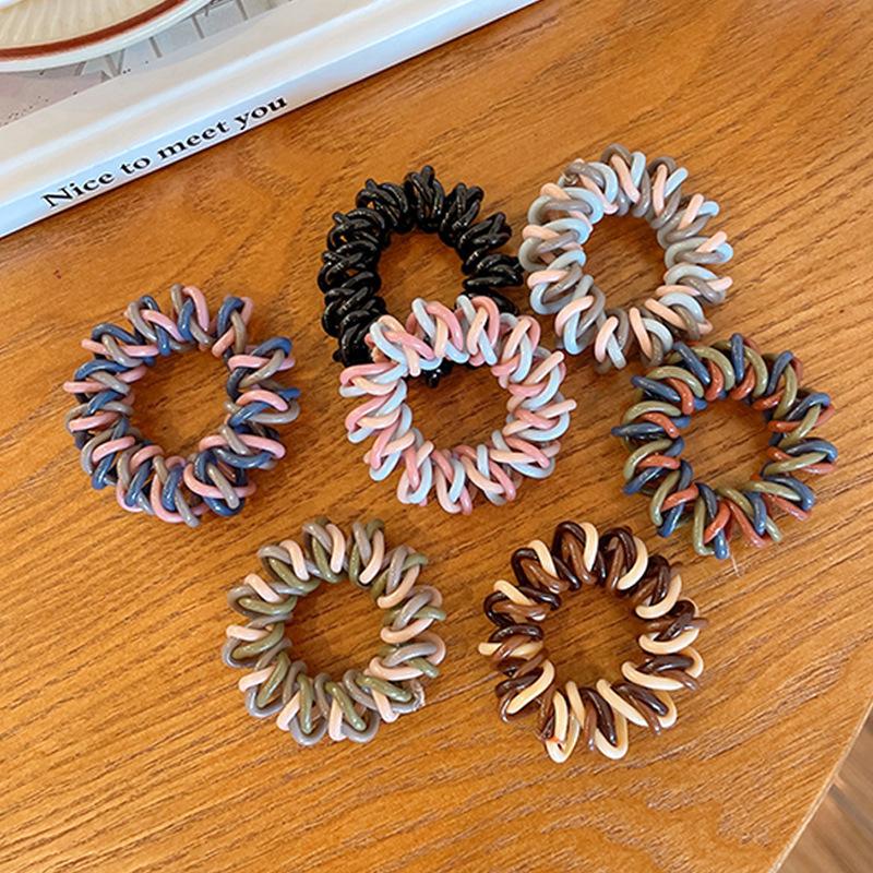 7 Pieces of Phone Line Hair Loop, Simple Headband, Hair Tie, Rubber Band, Hair Tie, No Harm To Hair, Headwear for Women