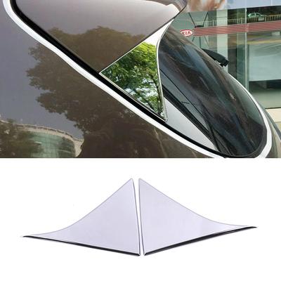 Becquet de fenêtre arrière chromé pour Kia Sportage QL 2015, couvercle triangulaire d'aile latérale, accessoires de garniture de moulage