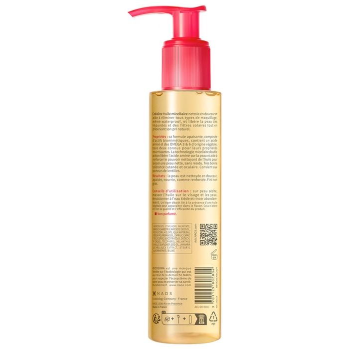 Bioderma Créaline Huile Micellaire Nettoyante Démaquillante 150 ml
