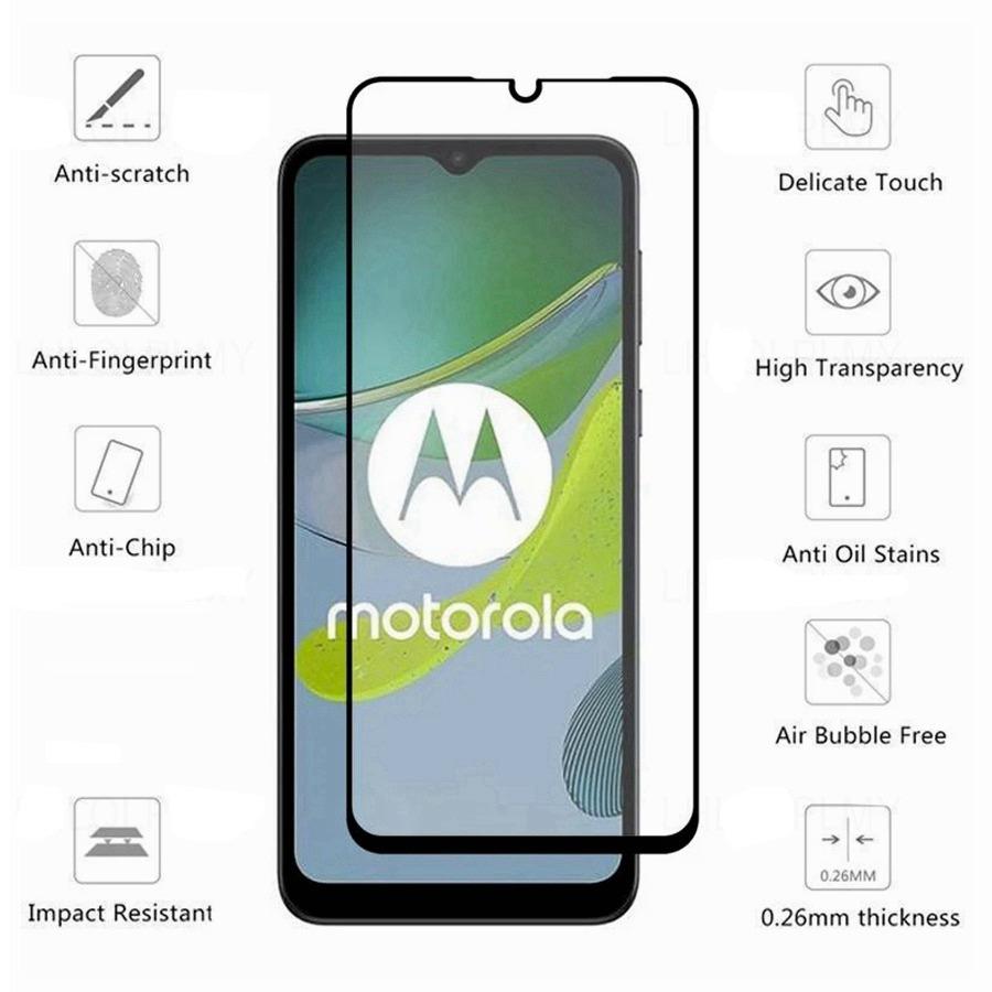 2 Stück Vollgehärtetes Glas für Motorola Moto G86 G17 G57 Power G67 G77 G04 G24 G14 G06 G42 G15 G05 G34 G35 G56 G84 G54 G85 Displayschutzfolie Abdeckung