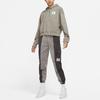 Jordan Essentials Woven Logo Loose Fit Hoodie Women hoodies Gray DD6998-320