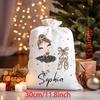 Personalised Ballerina Christmas Sack Gift Bag Santa Sack Christmas Eve Decoration Item Kids Ballet Drawstring Bag New Year Gift