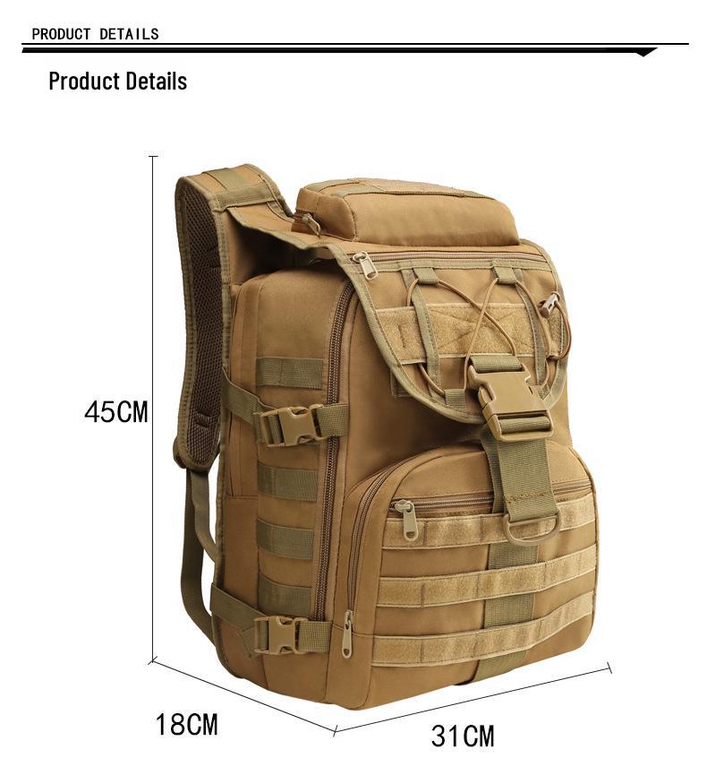 X7 Tactical Waterproof Men's Hiking Backpack - Outdoor Travel & Camping Double Shoulder Bag