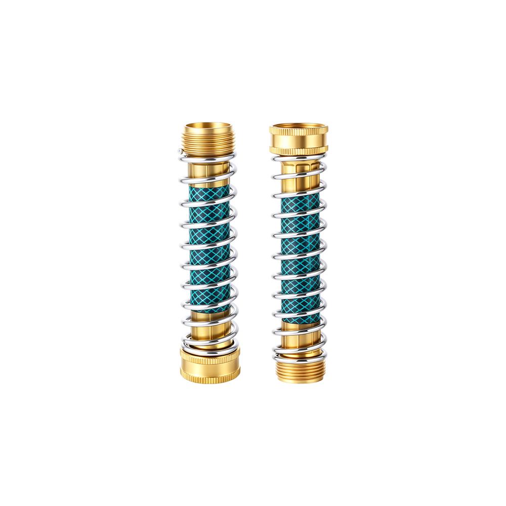 3/4" Garden Hose Anti‑Kink Spring Protector Brass Connector Male Female Thread Water Pipe Extension Faucet Adapter Fittings 1Pc