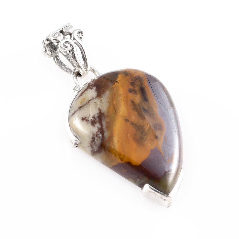 

Natural Iron Tiger s Eye Gemstone 925 Solid Sterling Silver Pendant 1.6 A1m63