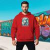 Men's Hoodie New Cute Cat Knight Print Sweatshirt Casual Loose Pullover Long Sleeve Streetwear Autumn Winter Outdoor Sports Tops