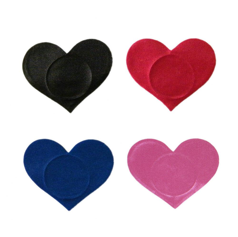 1Pair Breast Petals Heart Shape Adhesive Nipple Covers Breasts Petals and Sticker Emptied Chest Breast Petals