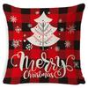 New Christmas Pillow Cover Four-piece Set Pillow Cushion Office Lumbar Backrest Decorative Backrest
