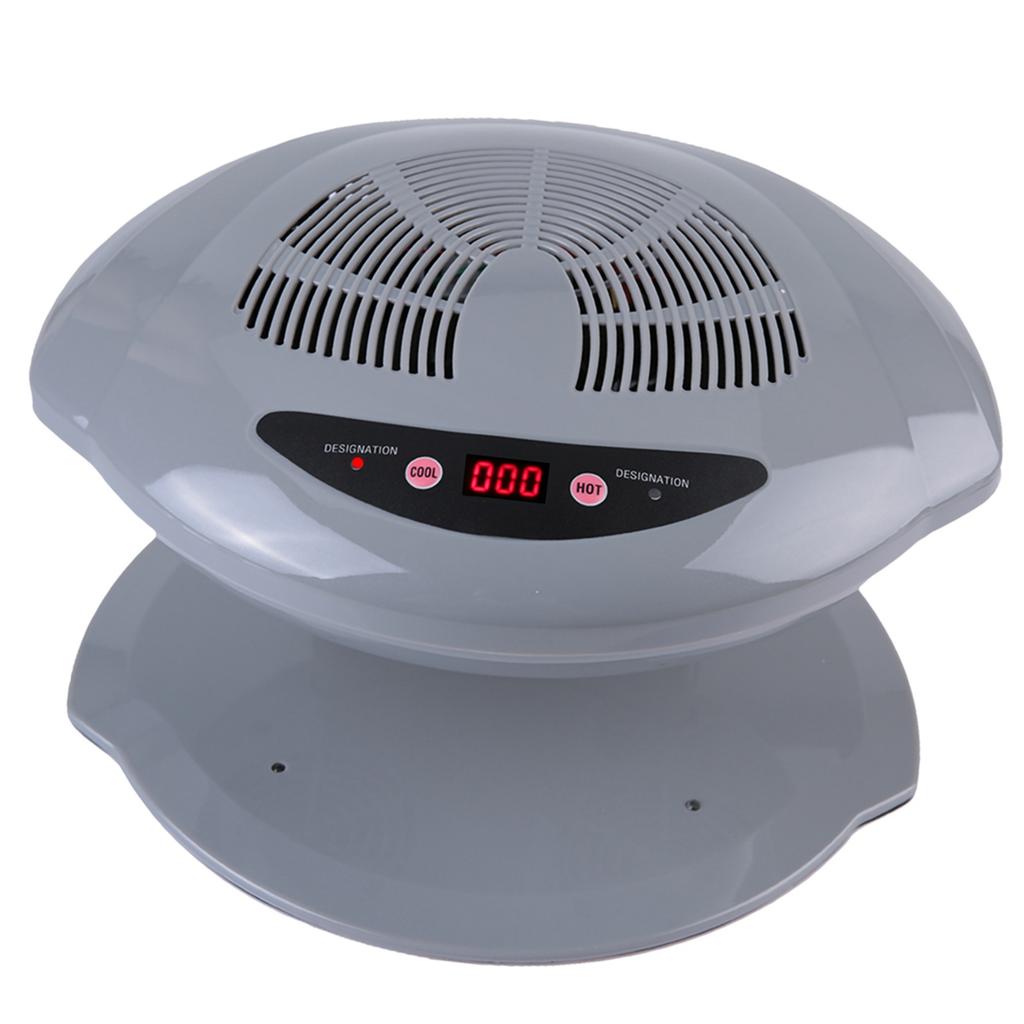2 in 1 Grey CoolWarm Air Blow Temperature Sensor Nail Polish Dryer Machine