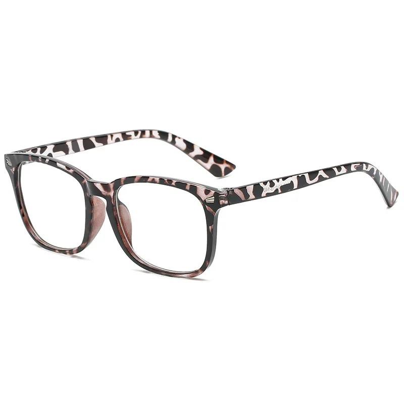 Portable Blue Light Blocking Reading Glasses Black Leopard Presbyopic Eyeglasses Men Women Anti Blue Ray Office Computer Goggles