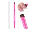 Pincel para Unhas Francesas 3 em 1 com Ponta Multifuncional - Lindo Pincel para Manicure para Unhas de Gel e Acrílico, Removedor de Esmalte, Pincel para Esmalte