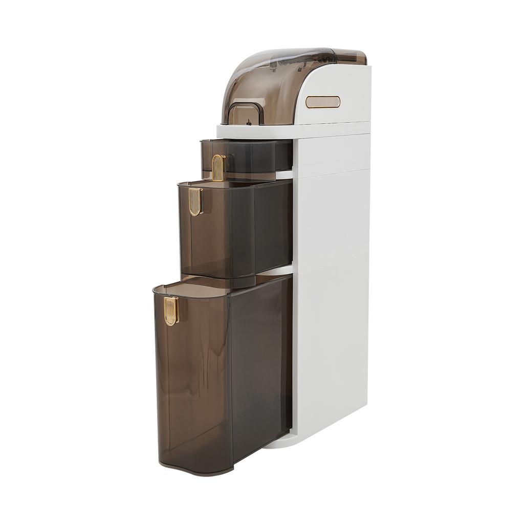 3-Tier Free Standing Storage Cabinet Large Capacity Suitable for Kitchen, Bathroom, Bedroom, Garage