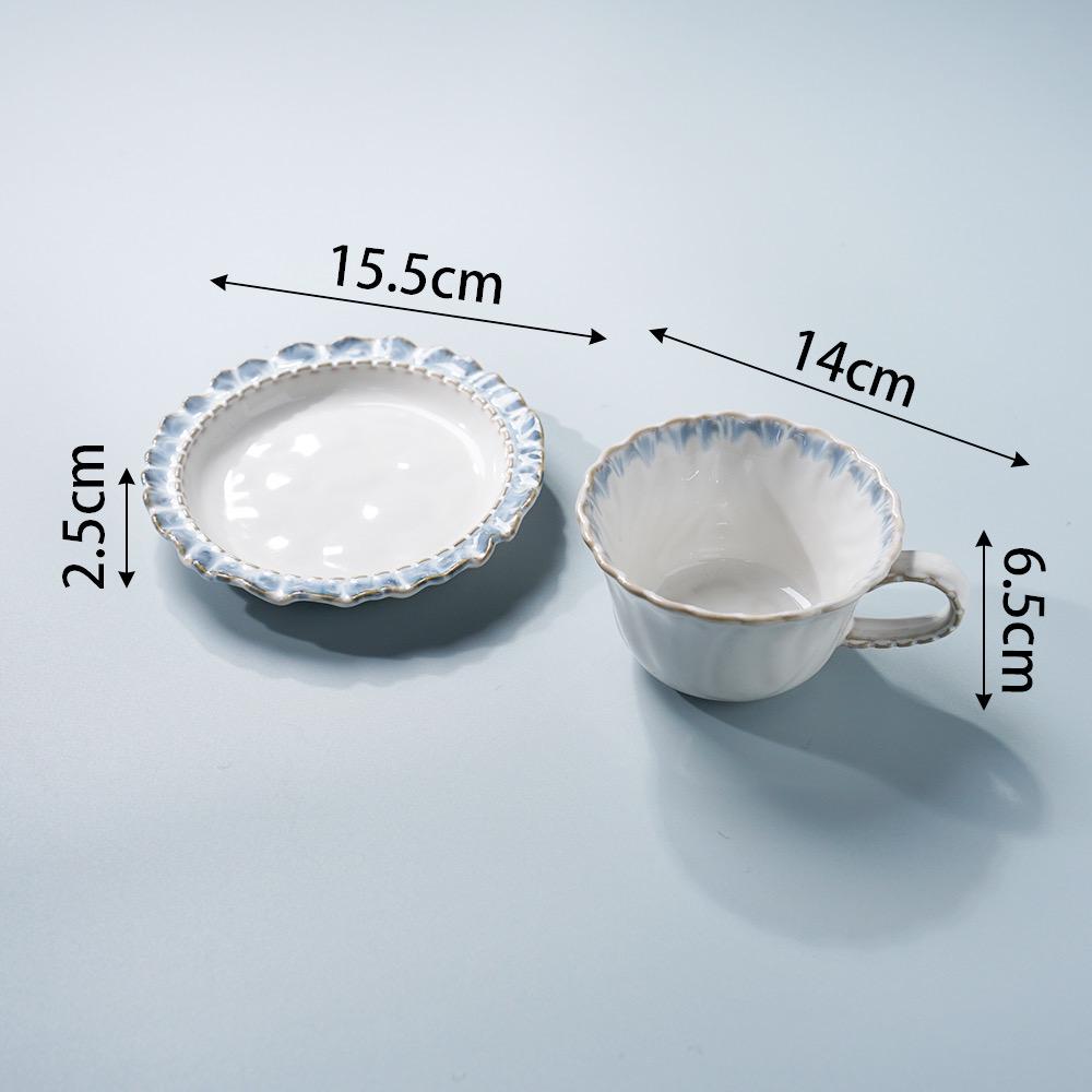 Fühl! Blaues Spitzen-Geschirrset: Steak, Frühstück, Westlich, Dessert, Obstteller