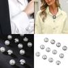 12 Pcs Mushroom Buttons Imitation Pearls Buttons Round Sewing Buttons for Dress Clothing Sewing and Crafting