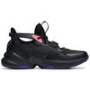 Anta Slip Resistant Abrasion Resistant Support Mid top Training Shoes Men's Black Purple 912017012-2