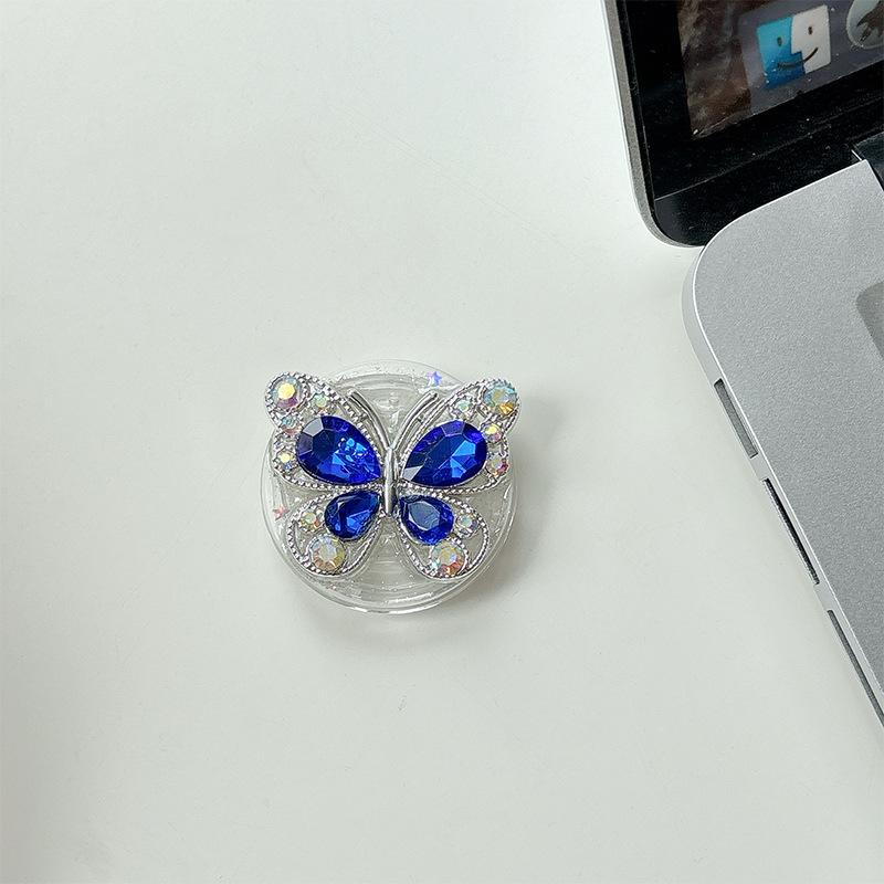 

Feng Shui Drill Butterfly Advanced Sense Mobile Phone Airbag Bracket Lazy Desktop Watching Drama Support Folding Ring