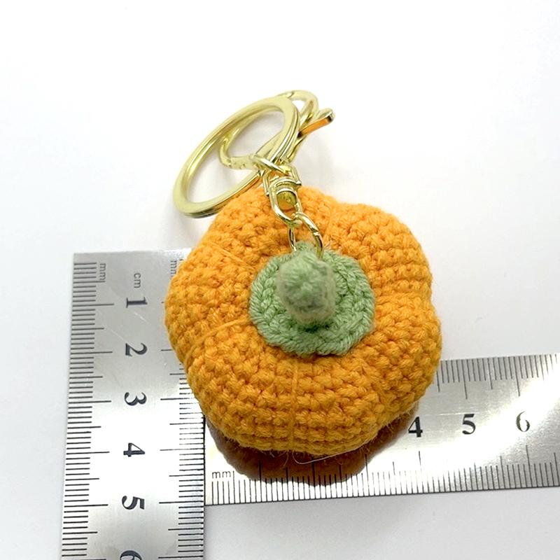 1Pc Keychain Cute Finished Handmade Backpack Decoration Knitting Woolen Fashion Pumpkin Pendant Halloween