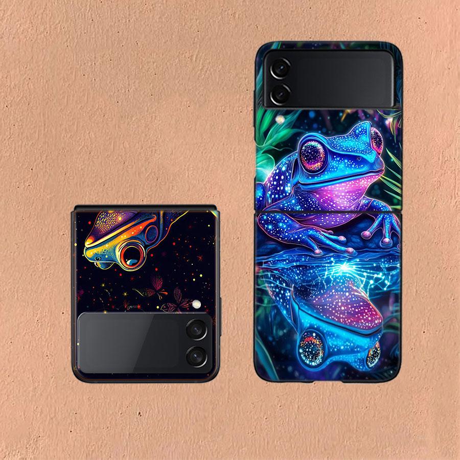 Why Are Frogs Important Coque For Samsung Z Flip7 6 Galaxy Case Shockproof Z Flip5 Z Flip3 4 5G Hard Cover Phone TPU PC Hard Fu
