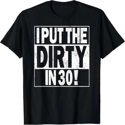 T-shirt humoristique rétro « J'ai mis le cochon dans trente » pour un 30e anniversaire