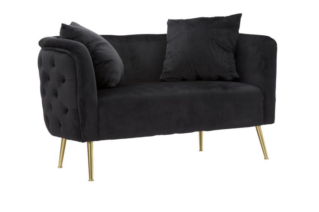 Sofa Bucarest Black Cm 127X74X71