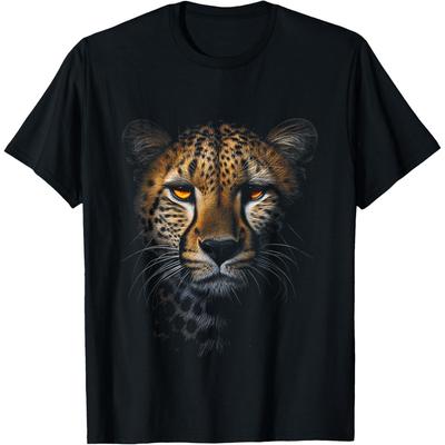 Leopard Cheetah Tiger Leopard Face Lion Cat T-Shirt