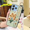 Phone Holder Kickstand Phone Case For ZTE Blade A73 4G/V50 Smart Durable Anti-dust Silicone Wrist Strap Fashion Design