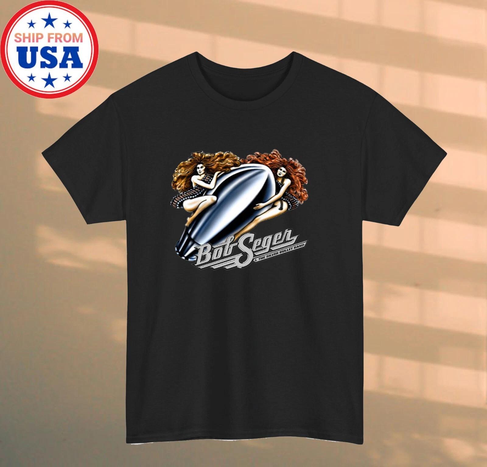 BOB SEGER and The Silver Bullett Men s Black Size S-5XL M