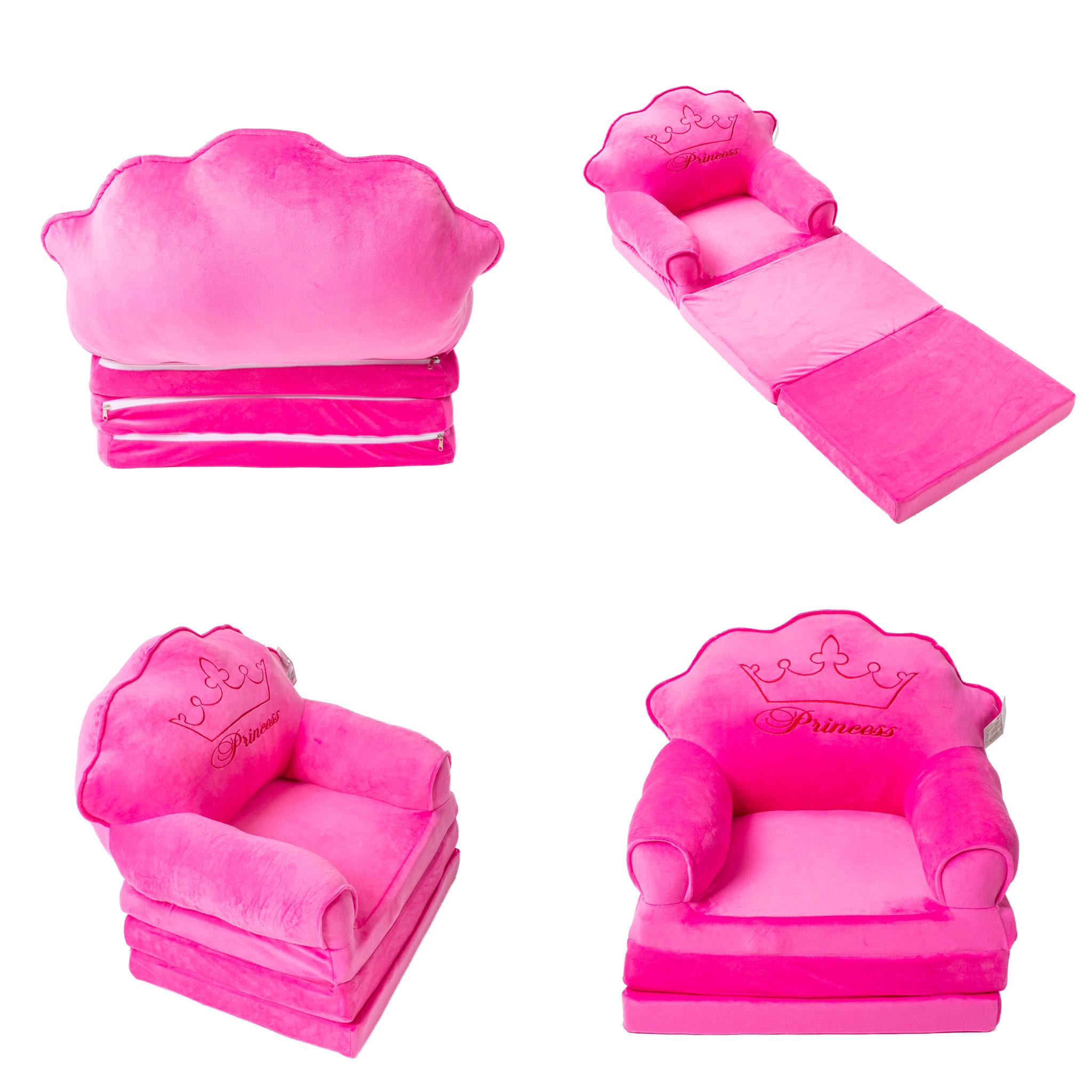 

Крісло-трансформер дитяче Yarokuz м яке Принцеса YK150 розкладне