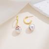 New Fashion Christmas Snowman Pearl Drop Earrings for Women