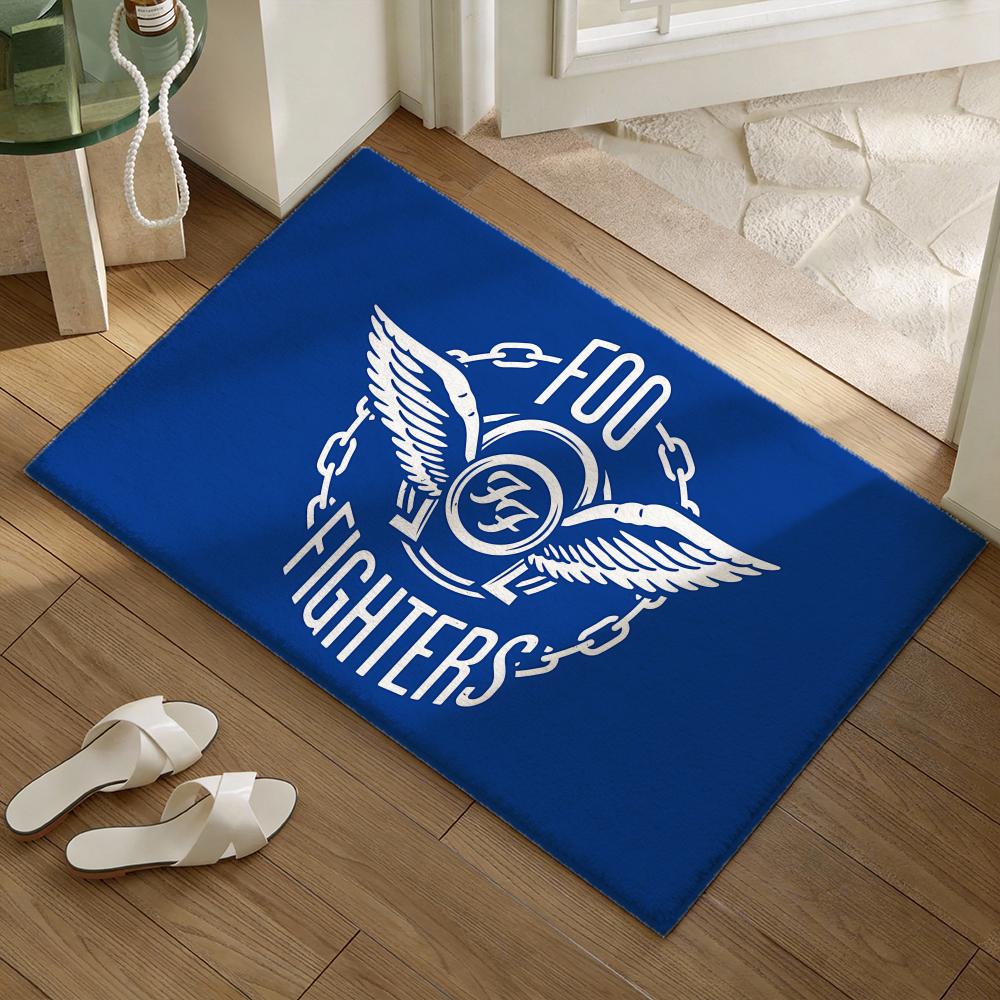 Rock Band F-Foo Fighterss Floor Mat Soft Flannel Non-Slip Door Mat - Thickened Rug for Living Room Home Decor