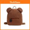 Velvet Mini Backpack For Women With Zipper Pockets For Daily Use