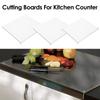 Acryl Transparentes Schneidebrett mit Rand 35x30cm Wiederverwendbares Rechteckiges Küchenarbeitsplatten-Schutzbrett