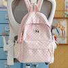 School bag: new elementary school backpack, girls' middle school students, high aesthetic value, INS style, niche, cute polka dot lightweight backpack