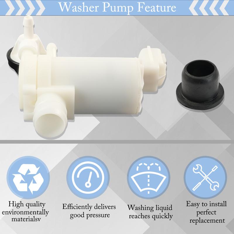 Car Front Rear Wiper Washer Pump Motor Triple Outlet For Mazda 2 2007 2008 2009 2010 2011 2012 2013 2014 D65167482A DG80-67-482