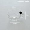 Glass Teacup Teapot Set Pitcher and Cup Set Round Coffee Pot Lovely Glass Decoration Cup Afternoon Tea Cups