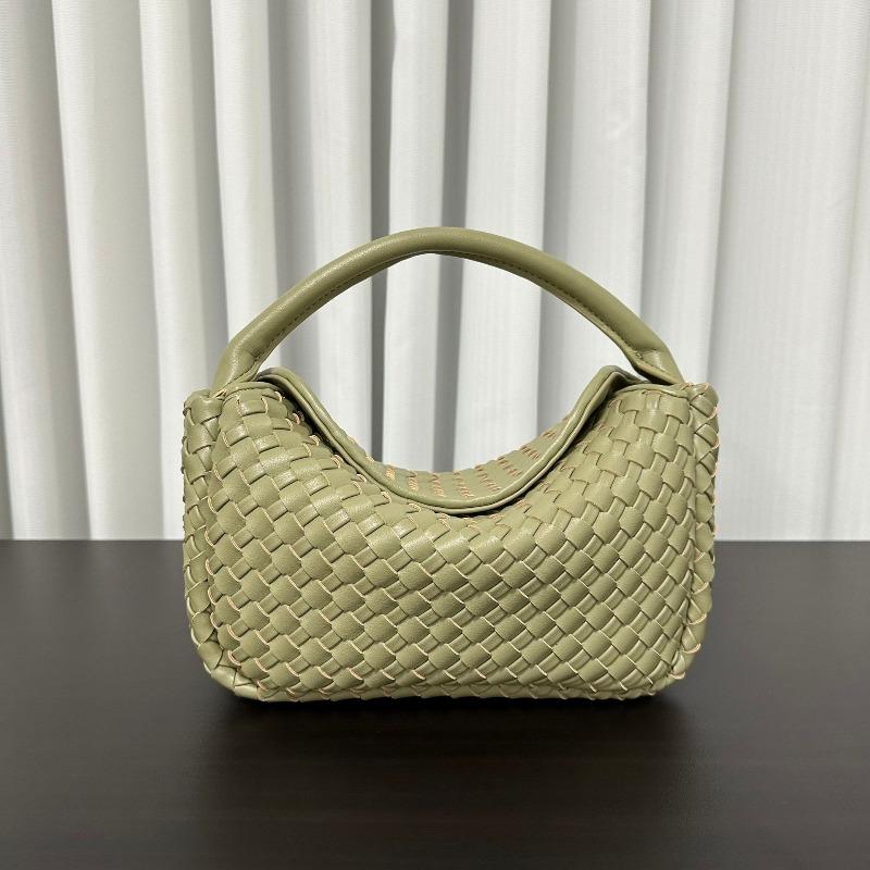 New leather woven lunch box bag, underarm bag, shoulder backpack, women's mini high-end fashion versatile handbag