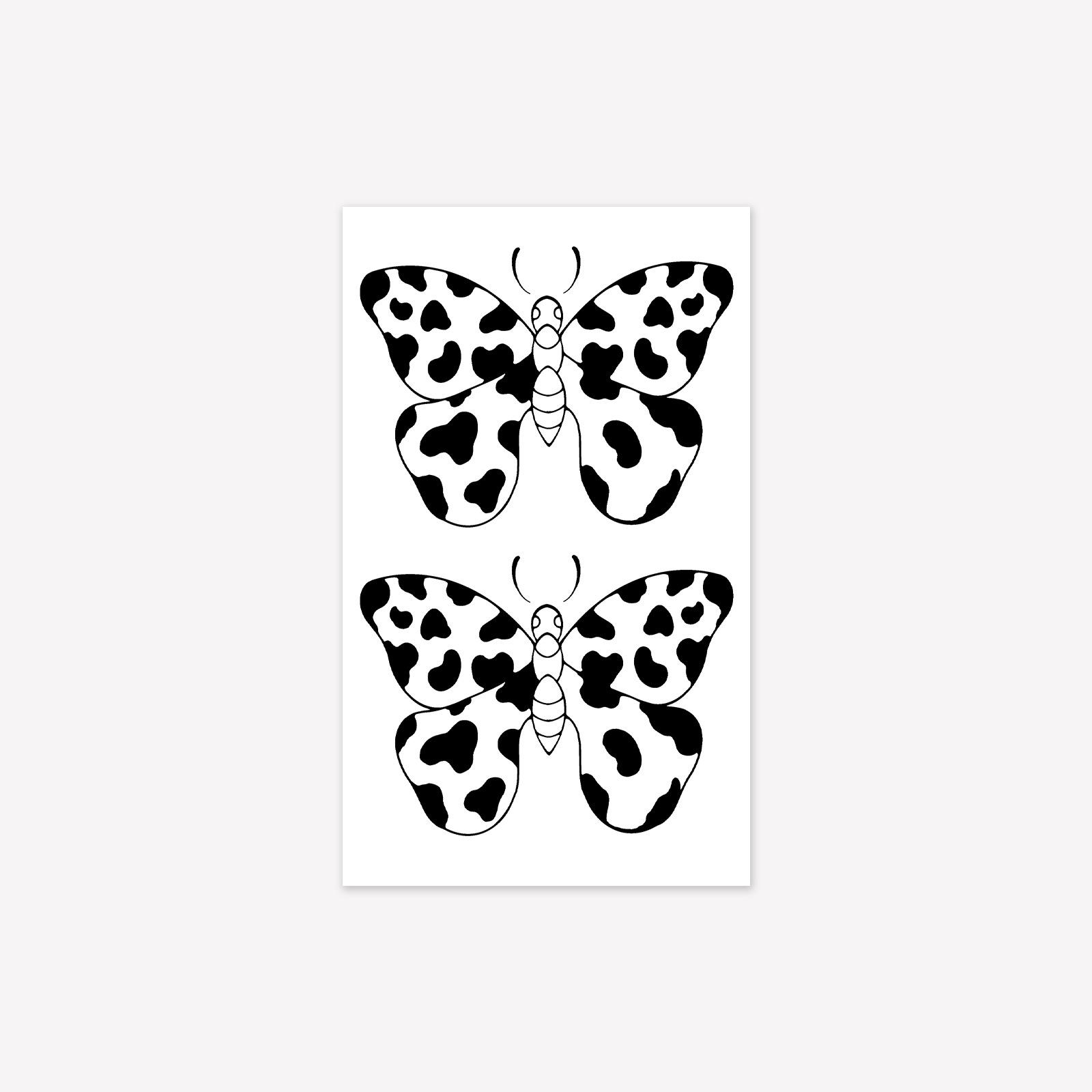 

Personality Simple Fashion Love Milk Butterfly Arm Tattoo Sticker 9*15
