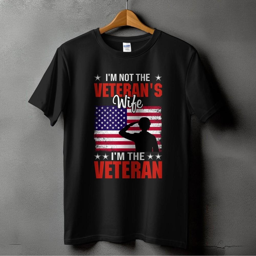 Я не жена ветерана, я ветеран Футболка - Гордая женщина-ветеран Футболка унисекс XXL