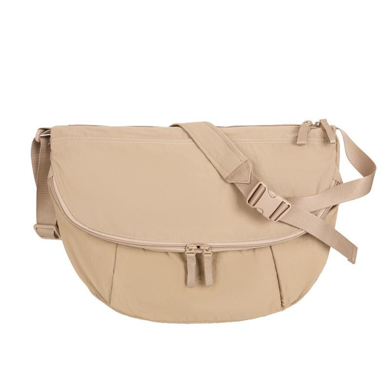 

Сумка на плечо Новая Большая вместимость Простая Однотонная Cross-body Мужская Женская Повседневная Дорожная Сумка-рюкзак хаки