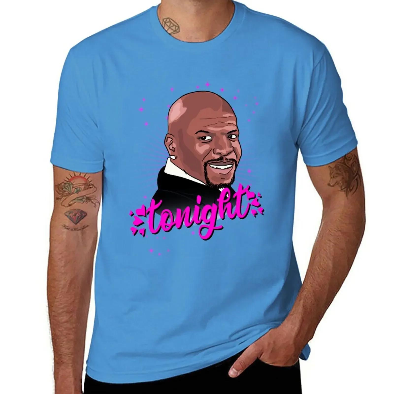 Latrell terry crews tonight TShirt quickdrying summer tops mens workout shirts S