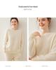 Women's Casual Round Neck Cashmere Knit Sweater - Thickened Double-Strand, Versatile and Loose Fit