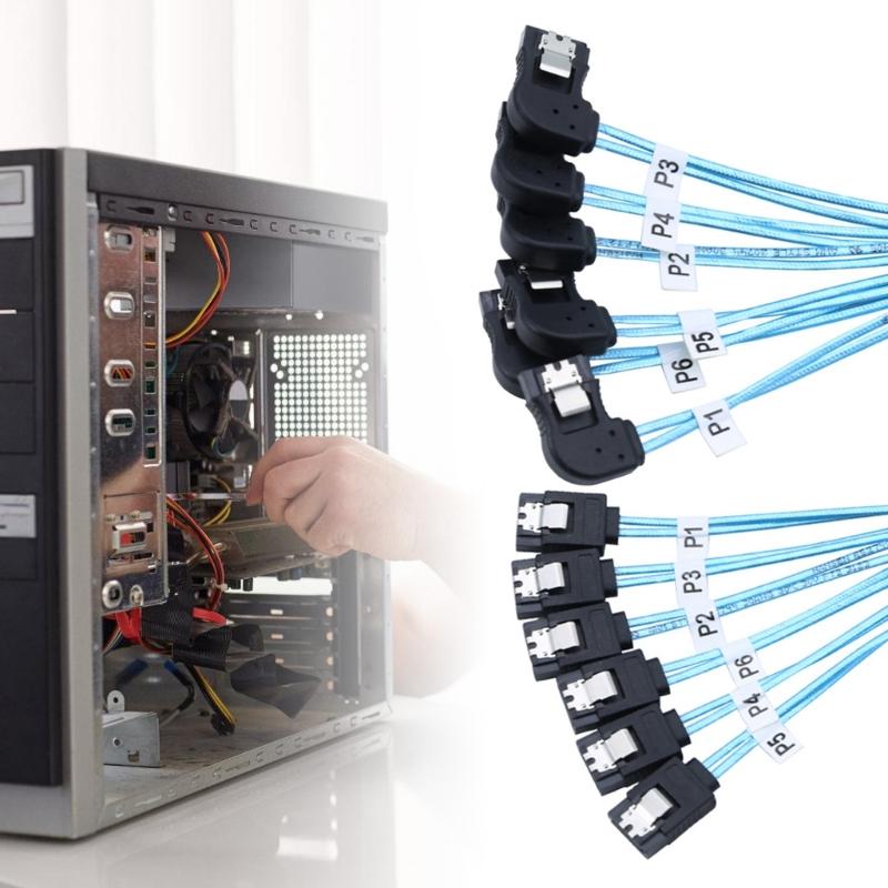 Speed SAS4.0 6SATA to 6SATA 7PIN Data Server RAIDs Cable for Server and RAIDs Systems SSDs Connection Cable 50/100cm