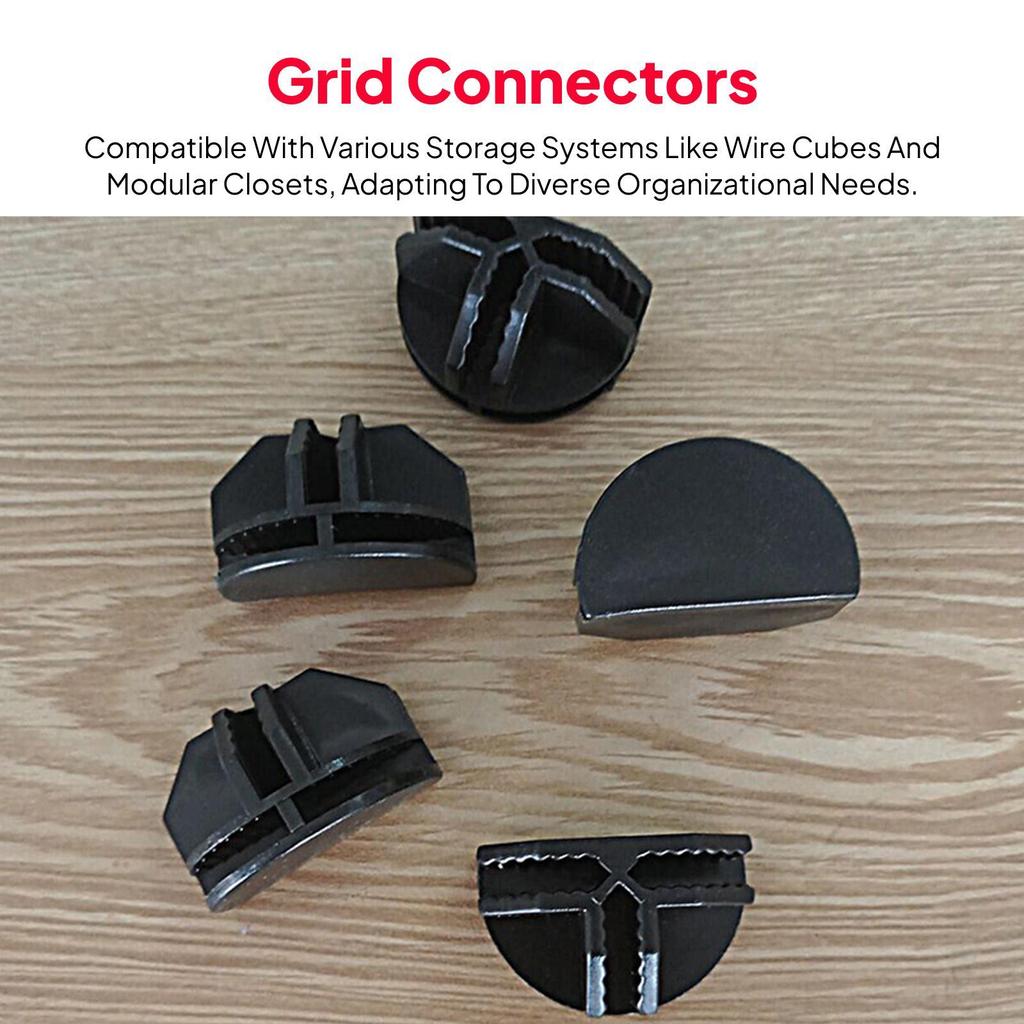 20 Cabinet Clips, Fastening Connecting Wire, Storage Cubes for Shelving Units