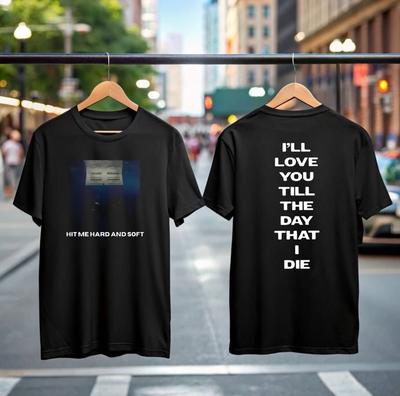 Maglietta Billie Eilish Hit Me Hard and Soft, Regalo Unico Alternativo per Fan, T-shirt Y2k