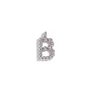 MamacitaSlay 316L Stainless Steel Mini Twisted 26 Initial Letters Charms DIY Necklace Bracelet Earrings Silver Color Accessories